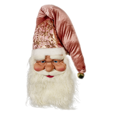 Santa cabeza colgante navideña 39 cm – Goldrose Maranelo