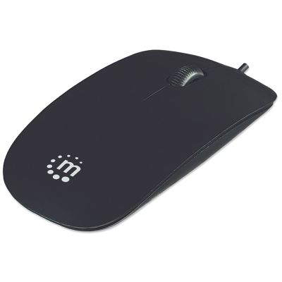 Mouse Silhoutte Usb Negro Manhattan (177658)