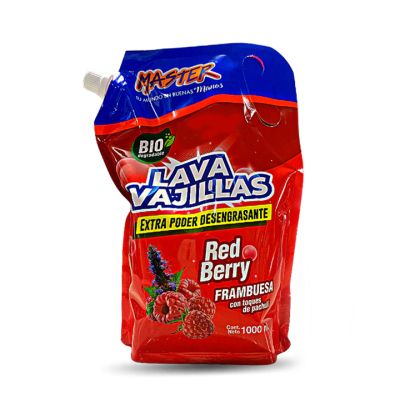 Lavavajilla Líquido Red Berry 1000Ml Master (7861027571194)