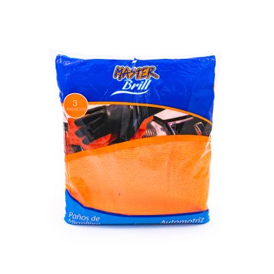 Paños de microfibra 3 piezas - automotriz Masterbrill