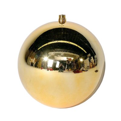 Bola navideña dorada brillante 25 cm – decoración Miro