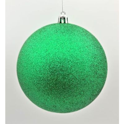 Bola navideña verde escarchada 40 cm – decoración Miro