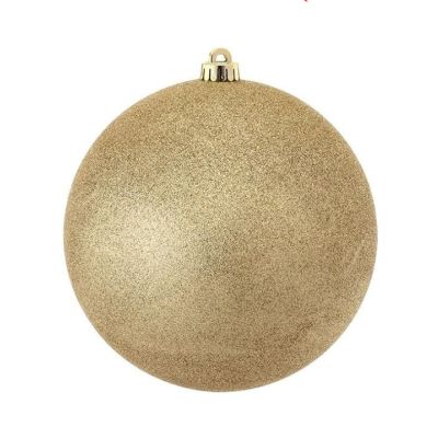 Bola navideña dorada escarchada 40 cm – decoración Miro