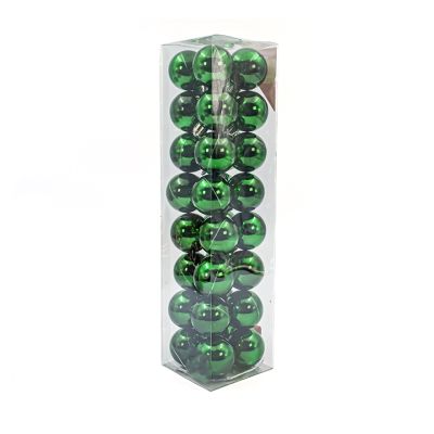 Bolas navideñas 4 cm – set de 32 piezas verde brillante Miro