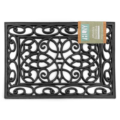 Alfombra Entrada Caucho Negra 40x60cm Home Living
