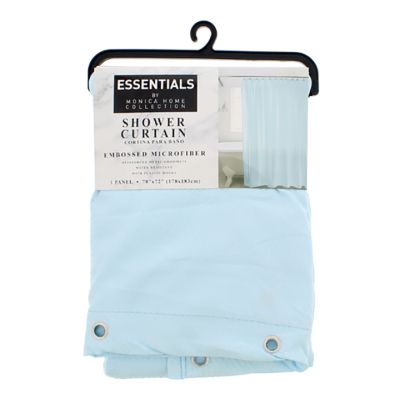 Cortina baño 183x178cm turquesa Monica Homes