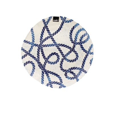 Plato Melamina Redondo 27x2cm Diseño Cuerda 726-16940037 – Estilo Decorativo