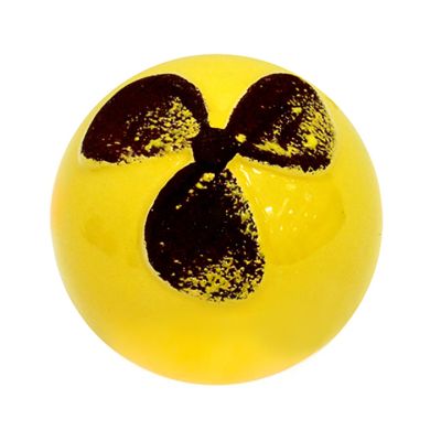 Adorno Esfera 9cm Amarillo/Chocolate Decore – Decoración