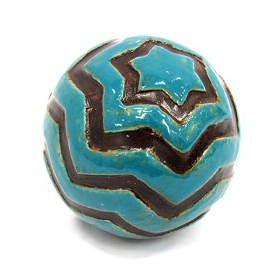 Adorno Esfera 9cm Azul/Chocolate Decore – Decoración