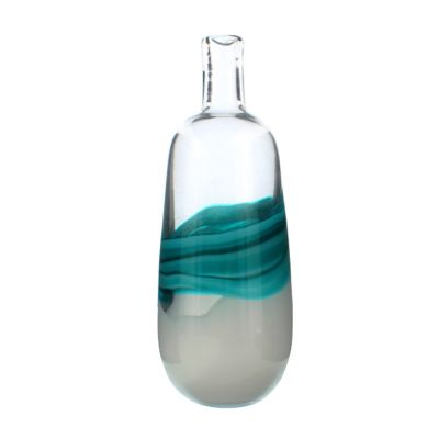 Florero Vidrio Botella Aqua 17.5cm Decore – Decoración