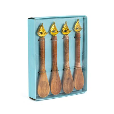 Set Cucharas para Café 4 Piezas Madera Ultimate 716-06507 – Estilo Natural