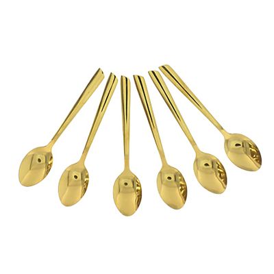 Set Cucharas para Café 6 Piezas Royal Dorado Norfolk 716-36648 – Estilo Refinado