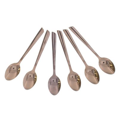 Set Cucharas para Café 6 Piezas Royal Goldrose Norfolk 716-36652 – Estilo Sofisticado