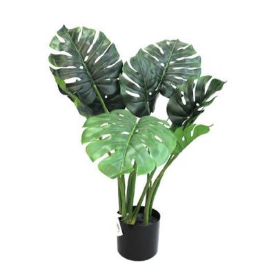 Planta Artificial Monstera 90cm con Pote Decore