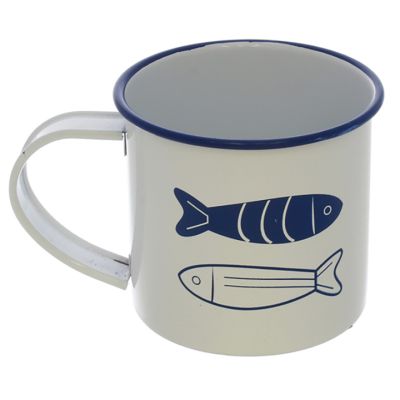 Taza Metálica 11oz Peces Life Art 739-05541 – Diseño Marino