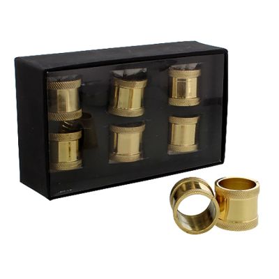Set Aros Servilleta 6 Piezas Dorado Decore 739-RK0104 – Decoración Sofisticada