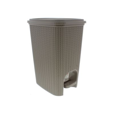 Basurero Plástico Rectangular Gris Plasutil