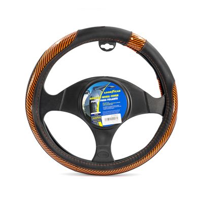 Cubre volante negro/naranja - Goodyear