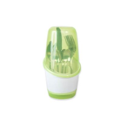 Porta Cubiertos con Tapa Plus Novedades Plásticas 11145 – Diseño Mejorado