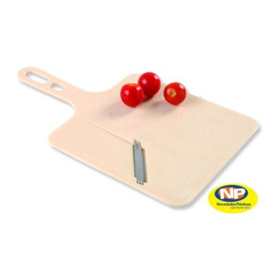 Tabla plastica para picar con tajador Rect Nov plasticas
