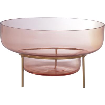 Centro de Mesa Vidrio Rosa con Base Concepts