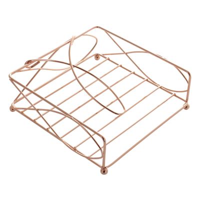 Servilletero Metálico Cuadrado Bronce Noritex 082-112656 – Organización de Mesa