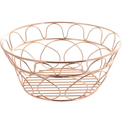 Frutera Metálica Bronce 25x25x10cm Noritex 082-112658 – Estilo Elegante