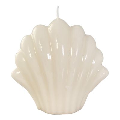 Vela Decorativa Concha Blanca 12.5cm Noritex