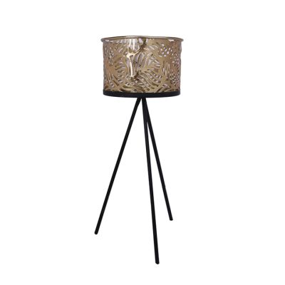 Portamaceta con Base Dorada 16x41cm Concepts