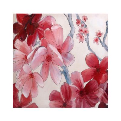 Cuadro Decorativo Flor Rosada 60x60cm Concepts