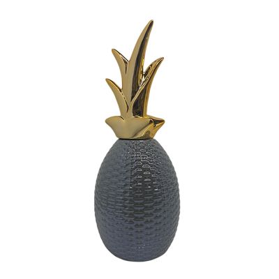 Adorno Piña Gris 11.5x11.5x28.5cm Concepts