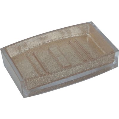 Jabonera mesa plástico dorado Noritex