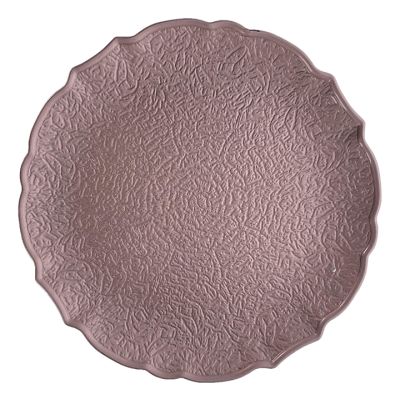 Plato Base Plástico Forma Rosa 33x2cm Noritex 420-473210 – Presentación Sofisticada