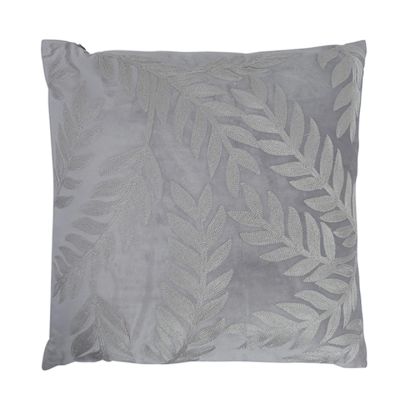 Cojín Decorativo Gris Hojas 45x45cm Concepts