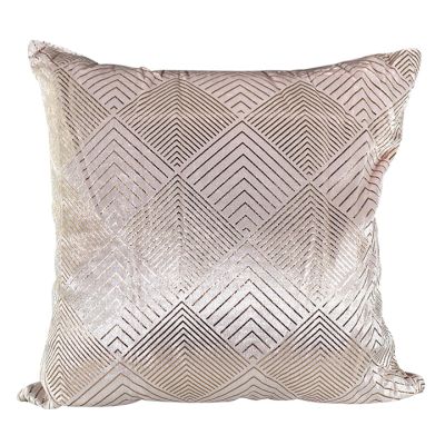 Cojín Rosa/Dorado con Diseño 45x45cm Concepts