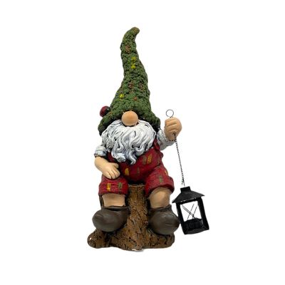 Adorno Gnomo con Linterna 21x20x55cm Concepts – Jardín
