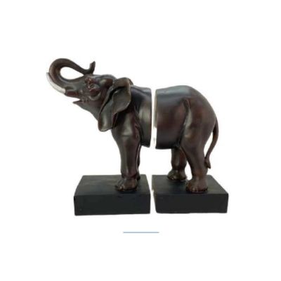 Sujeta Libros Elefante 2 Piezas Café 26x22cm Concepts