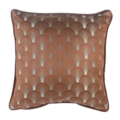 Forro Cojín Naranja Jacquard 45x45cm Concepts – Decoración