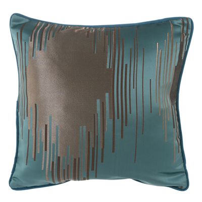 Forro Cojín Verde/Café Jacquard 45x45cm Concepts – Decoración