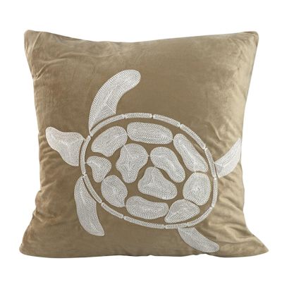 Cojín Playa Tortuga Nude Beige 45x45cm Concepts