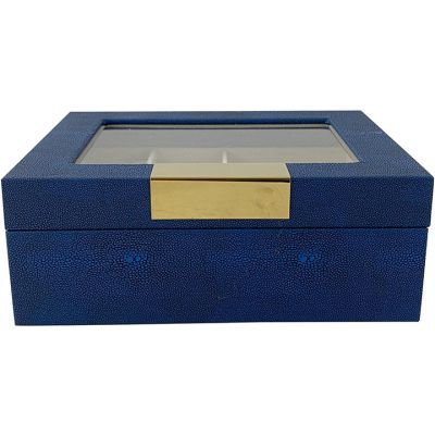 Joyero Azul Cuadrado 24.5x20x9.3cm Concepts