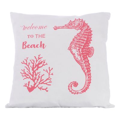 Cojín Playa Caballo/Mar Rosa 42x42cm Concepts