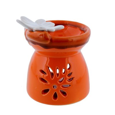 Quemador Decorativo Flor Naranja Concepts – Aromaterapia