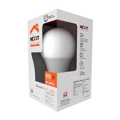 Foco Multicolor (Rgb) 9W Smart Wi-Fi E27 100-240V Nexxt (Nhb-C110) (Mm105nxt08)