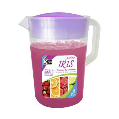 Jarra Plástica 4L con Tapa Iris Violeta Pica 9000001947 – Estilo Colorido