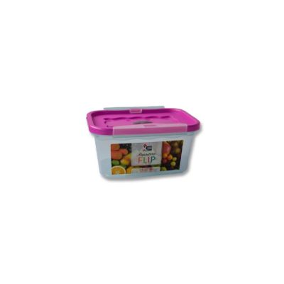 Repostero Plástico Rectangular 4.9L Fucsia Perlado Flip 9000002230 – Gran Capacidad