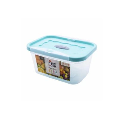 Repostero Plástico Rectangular 4.9L Turquesa Aperlado Flip Pica 9000002231 – Almacenamiento Práctico
