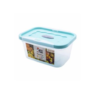 Repostero Plástico Cuadrado 0.5L Turquesa Aperlado Flip Pica 9000002234 – Organización Compacta