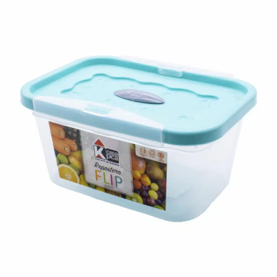 Repostero Plástico Cuadrado 0.5L Verde Aperlado Flip Pica 9000002235 – Estilo Funcional