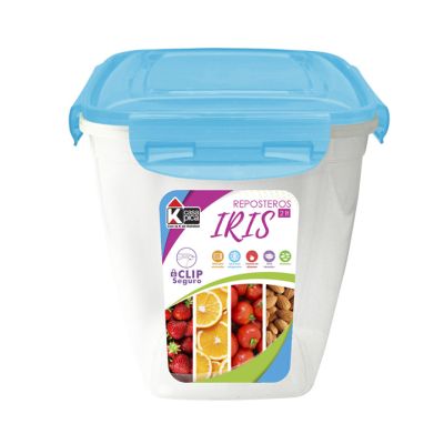 Repostero Plástico Cuadrado 2L Iris Celeste Pica 9000002256 – Gran Capacidad